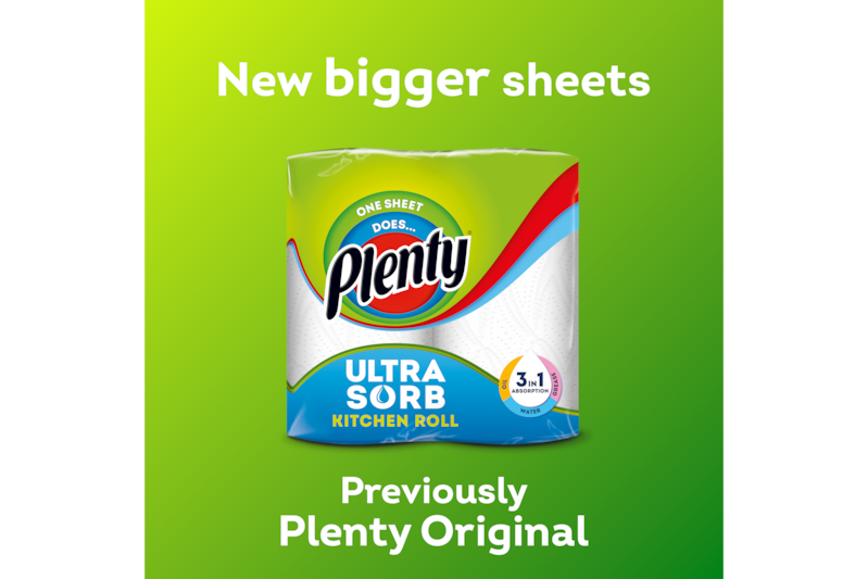 Slider main image for Plenty Ultrasorb Kitchen Roll 8