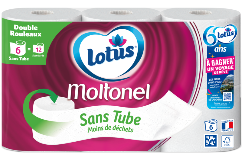 Slider main image for Lotus Papier Toilette  Moltonel Sans Tube Uni 2