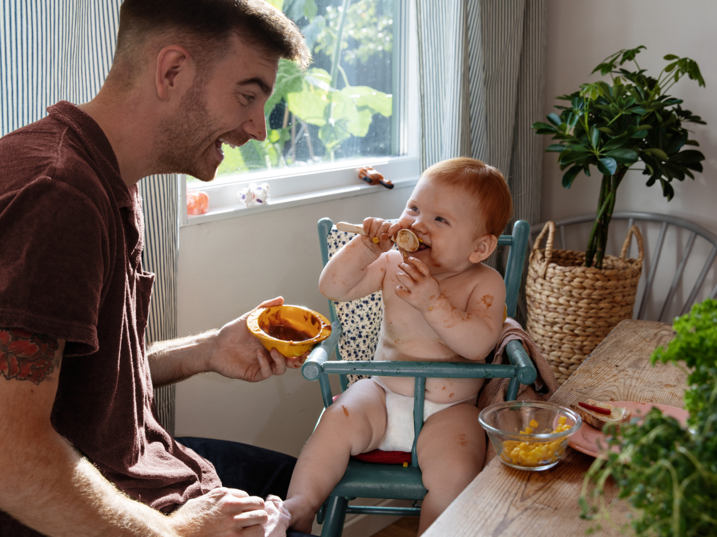 Bebisbajs vid fast föda