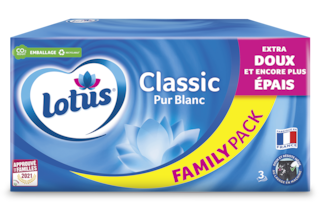 Lotus Boîte mouchoirs Classic Pur Blanc