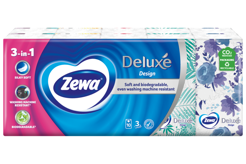 Zewa Deluxe Design papír zsebkendő