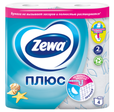 Zewa Туалетная бумага Плюс Свежесть океана, 2 слоя