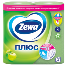 Zewa Туалетная бумага Плюс Яблоко, 2 слоя