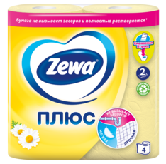 Zewa Туалетная бумага Плюс Ромашка, 2 слоя