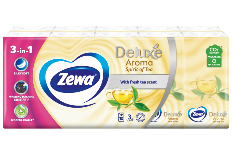Zewa Deluxe Spirit Of Tea papír zsebkendő