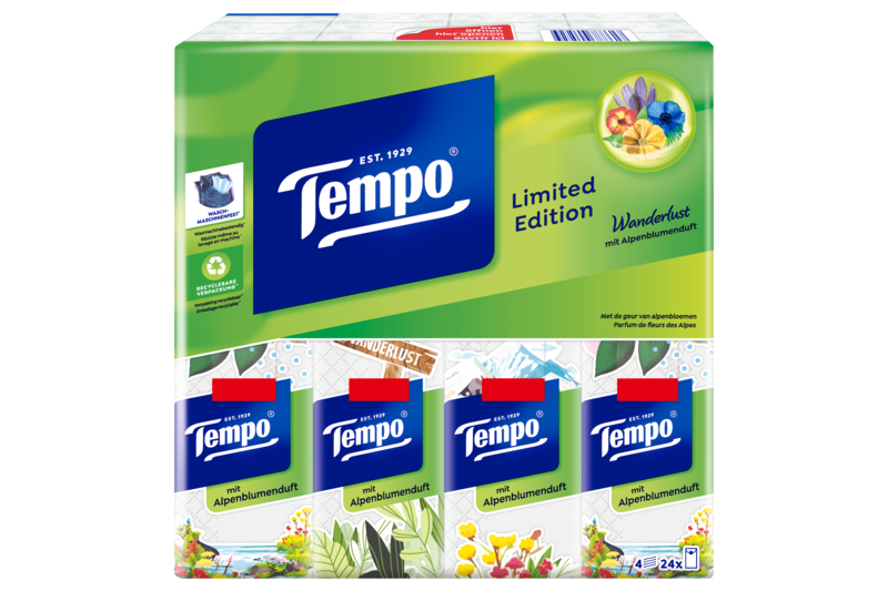 Tempo Taschentücher mit Duft "Kraft und Sinnlichkeit"