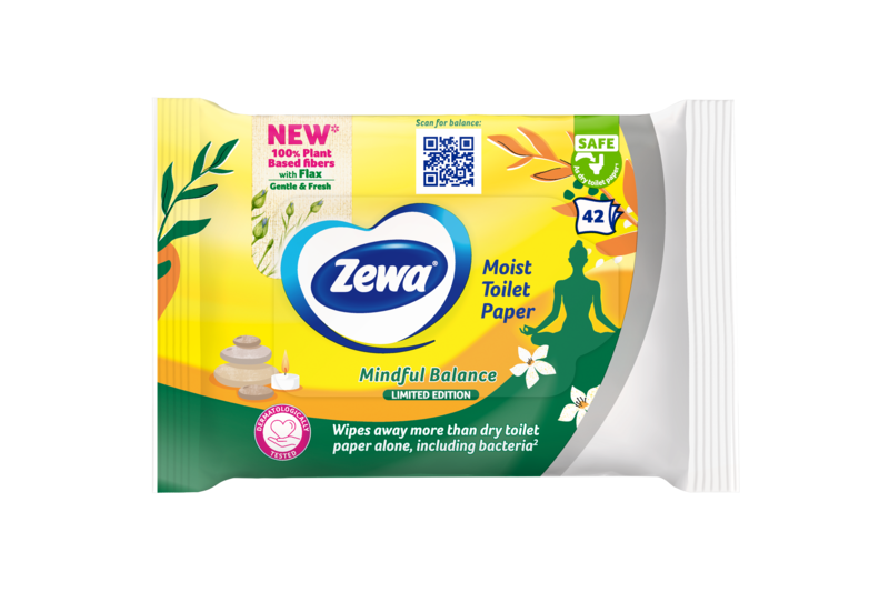 Slider main image for Zewa Mindful Balance nedves toalettpapír 1