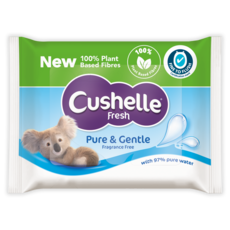 Cushelle Fresh Pure moist toilet paper wipes