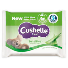 Cushelle Fresh Sensitive moist toilet paper wipes