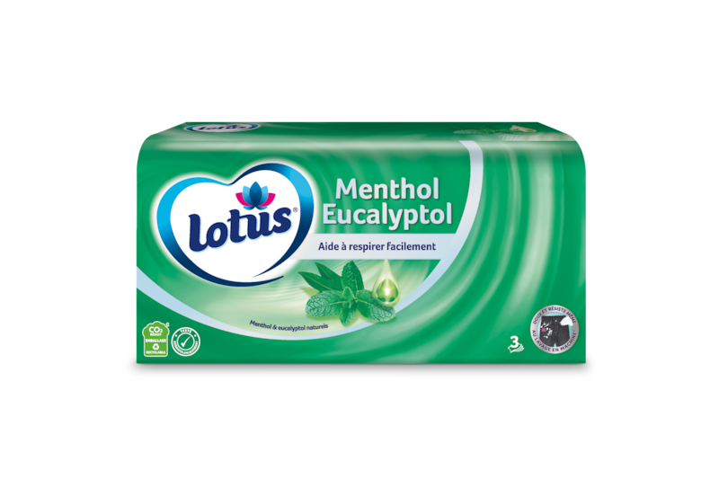 Lotus Boîte mouchoirs Menthol Eucalyptol