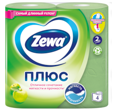 Zewa Туалетная бумага Плюс Яблоко, 2 слоя