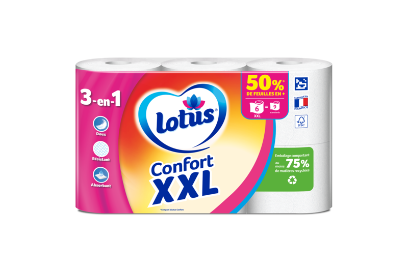 Lotus Papier Toilette Confort 3-en-1 XXL