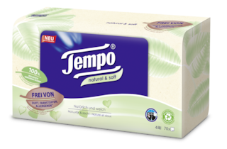 Tempo natural & soft Taschentuch Box