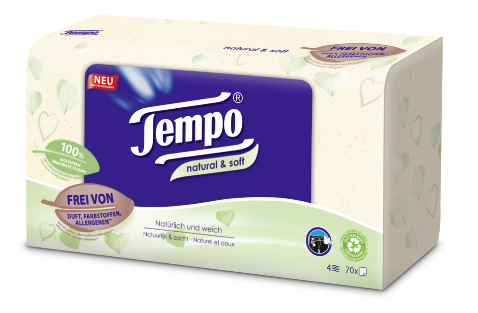 Tempo Natural & Soft Tissue Box Tempo