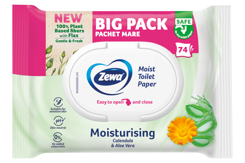 Slider main image for Zewa Moisturising nedves toalettpapír 1