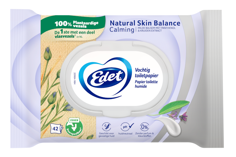 Edet vochtig toiletpapier Natural Skin Balance