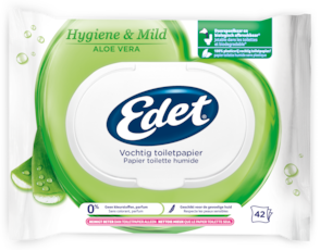 Edet vochtig toiletpapier aloe vera