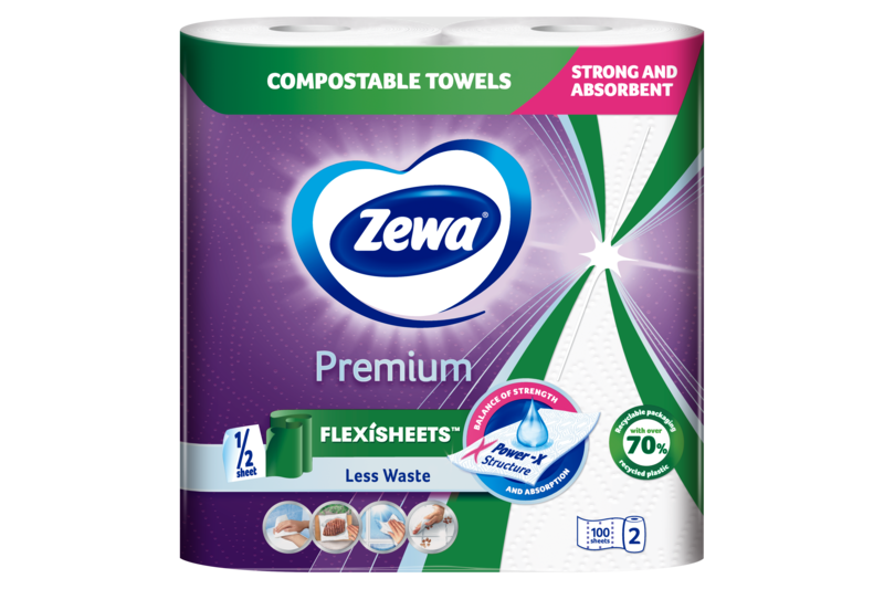Slider main image for Zewa Premium Flexisheets háztartási papírtörlő 1