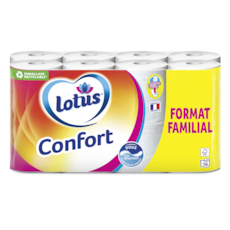 Lotus Papier toilette Confort Rose ou Blanc