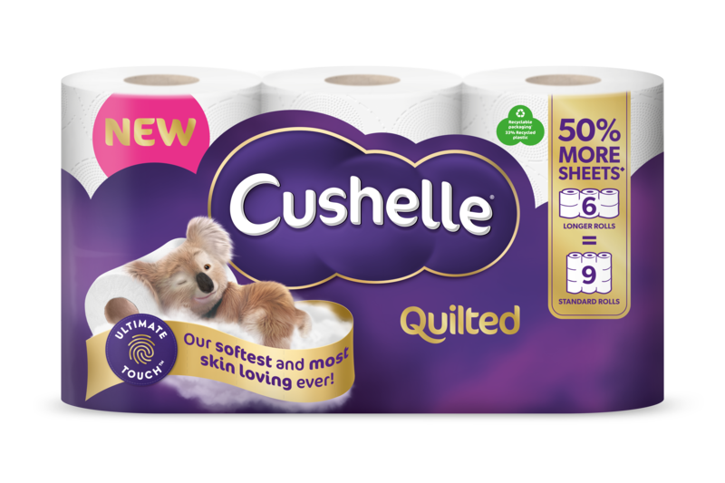 Cushelle Quilted Toilet Roll 50% More Sheets