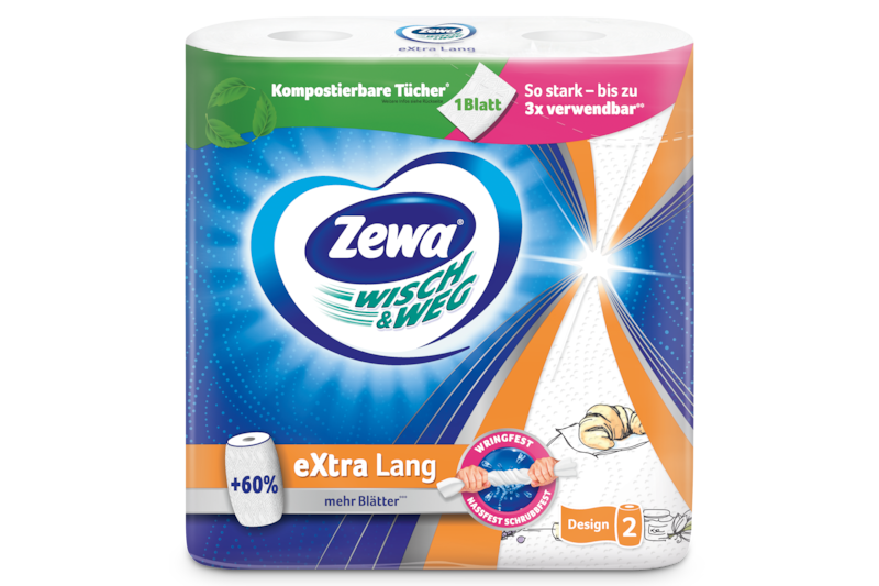 Zewa Wisch&Weg eXtra Lang Design