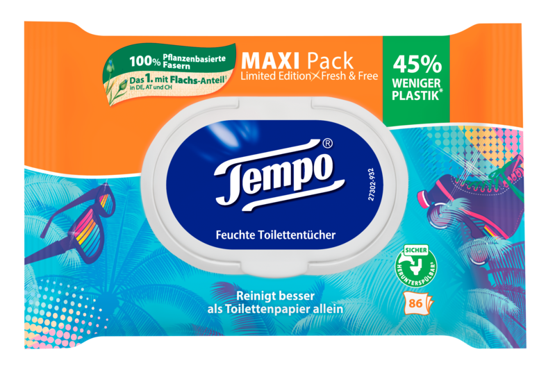 Tempo Feuchte Toilettentücher Maxi pack