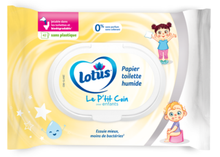 Lotus Papier toilette humide Le P'tit Coin