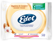Edet vochtig toiletpapier amandel