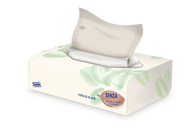 Tempo Tissues natural & soft Tissue Box