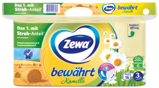 Zewa bewährt Kamille mit Stroh-Anteil