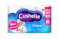 Cushelle Original Toilet Roll 50% More Sheets