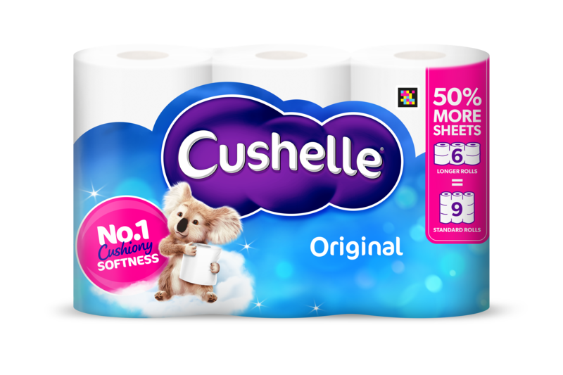 Cushelle Original Toilet Roll 50% More Sheets