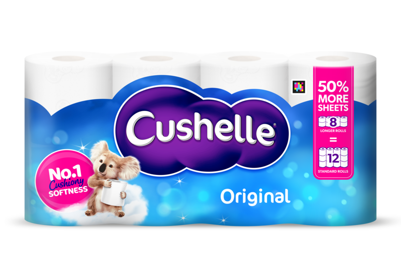 Cushelle Original Toilet Roll 50% More Sheets