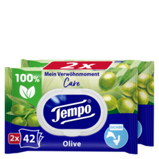 Tempo Feuchte Toilettentücher "Mein Verwöhnmoment" - Olive