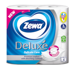 Zewa Туалетний папір  Deluxe Білий