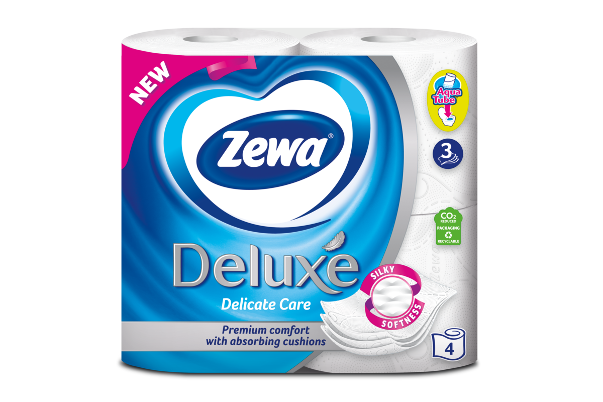 Туалетний папір Zewa Deluxe Білий - Zewa