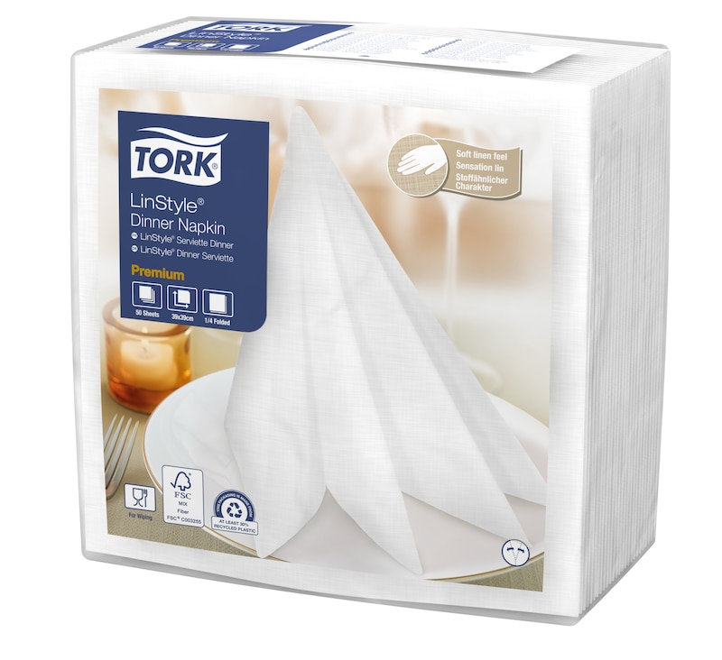 Tork Premium Linstyle® Χαρτοπετσέτα δείπνου White