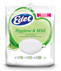 Edet vochtig toiletpapier aloe vera in pouch