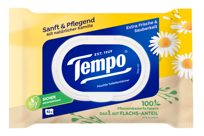 Tempo Feuchte Toilettentücher sanft&pflegend