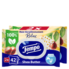 Tempo Feuchte Toilettentücher "Mein Verwöhnmoment" - Avocado & Shea Butter
