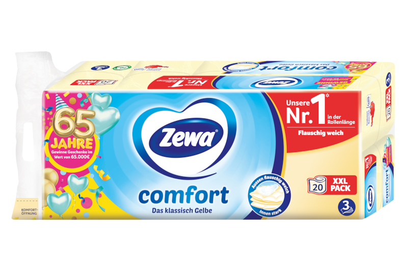 Zewa comfort Das klassisch Gelbe