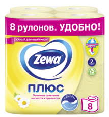 Zewa Туалетний папір Плюс Ромашка