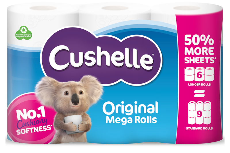 Cushelle Original Toilet Roll 50% More Sheets