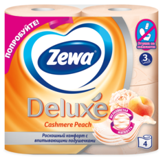 Zewa Туалетная бумага Deluxe Персик, 3 слоя