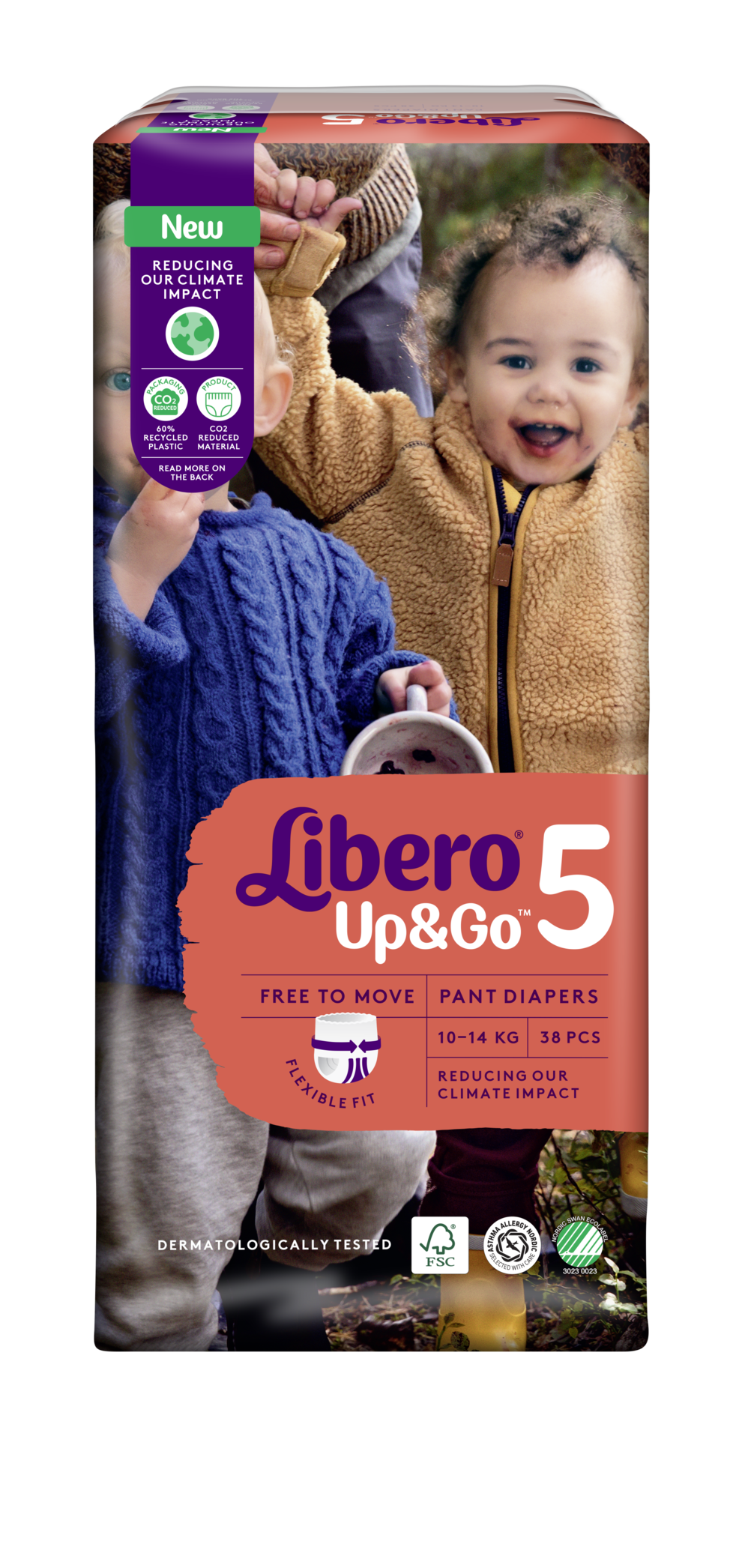 Libero, Touch Open luiers voor kinderen, 144 luiers voor premature baby's voor kinderen <2,5 kg, 6 verpakkingen met 24 wegwerpluiers