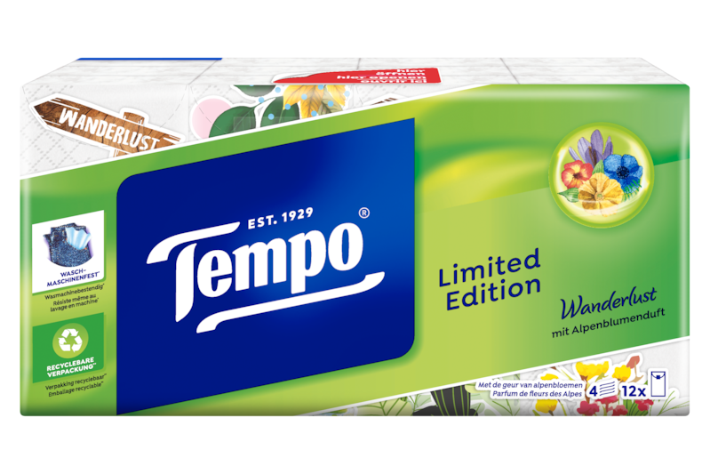 Tempo Taschentücher mit Duft "Kraft und Sinnlichkeit"