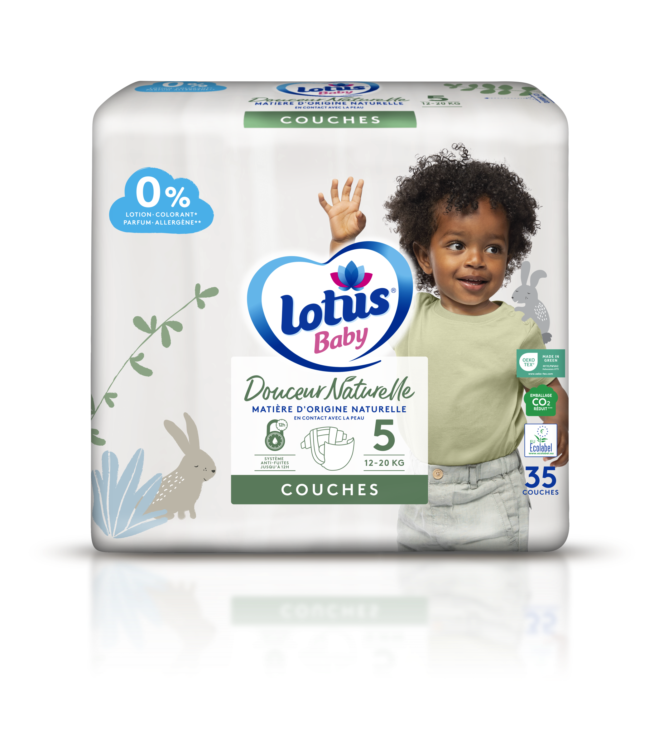 Lotus Baby Touch - Couche Taille 3 (4-9 kg) Pack 1 mois (176