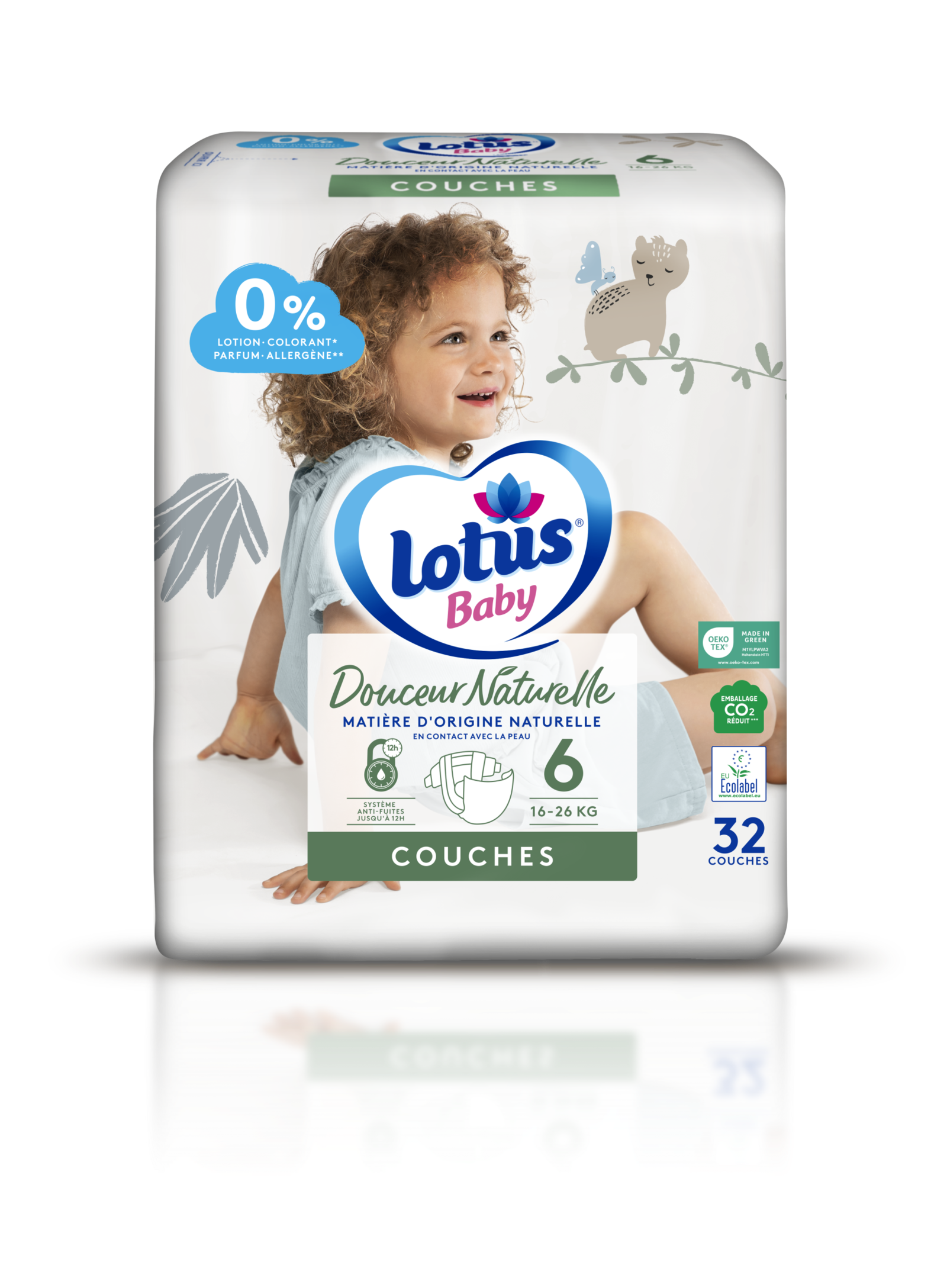 Lotus Baby Natural Touch Culottes Taille 6 (16-26Kg) x34 (lot de 2 soit 68  couches)