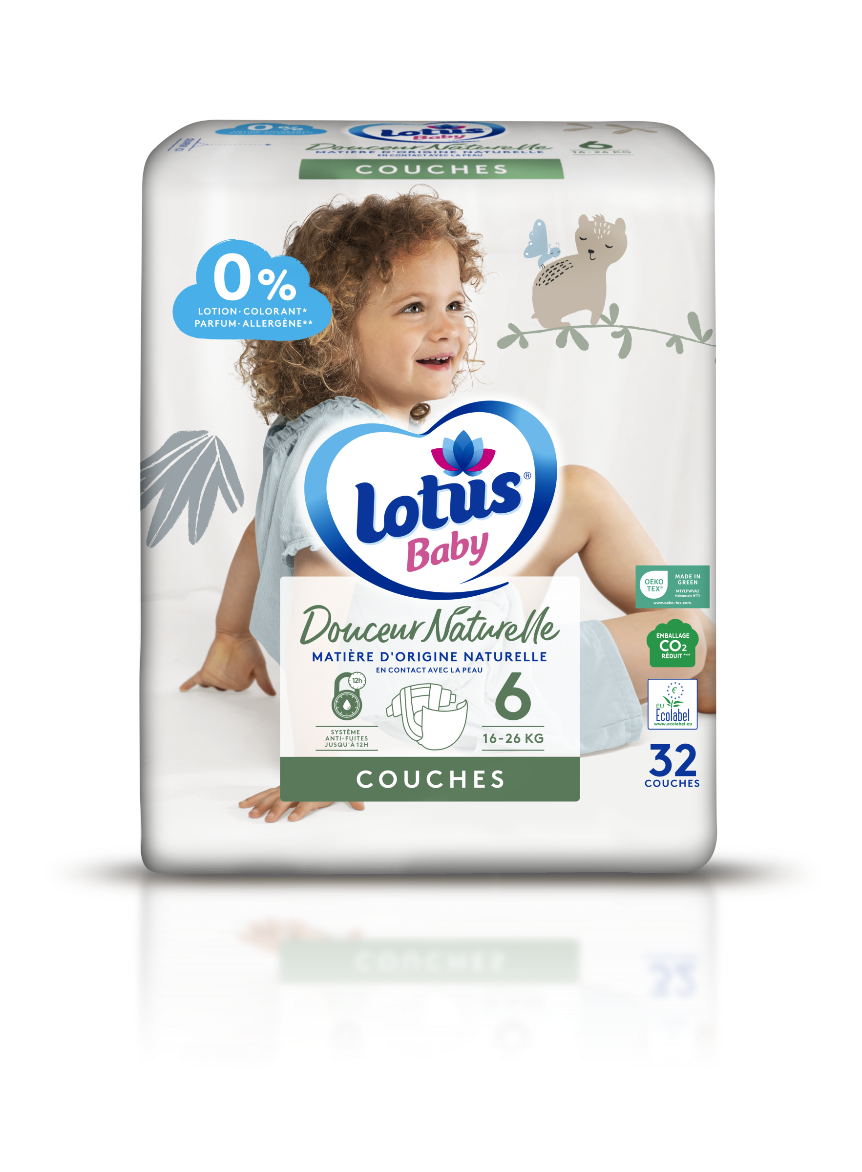 LOTUS BABY Natural touch couches taille 3 (4-9kg) 44 couches pas