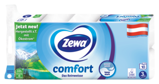 Zewa comfort Das Reinweisse Toilettenpapier 3 lagig